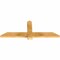 Ekena Millwork Eugene Rough Sawn Timber Gable Bracket, Western Red Cedar, 48"W x 18"H x 2"D x 4"F, 9/12 Pitch GBW048X18X0204EUG00RWR - alternate 5